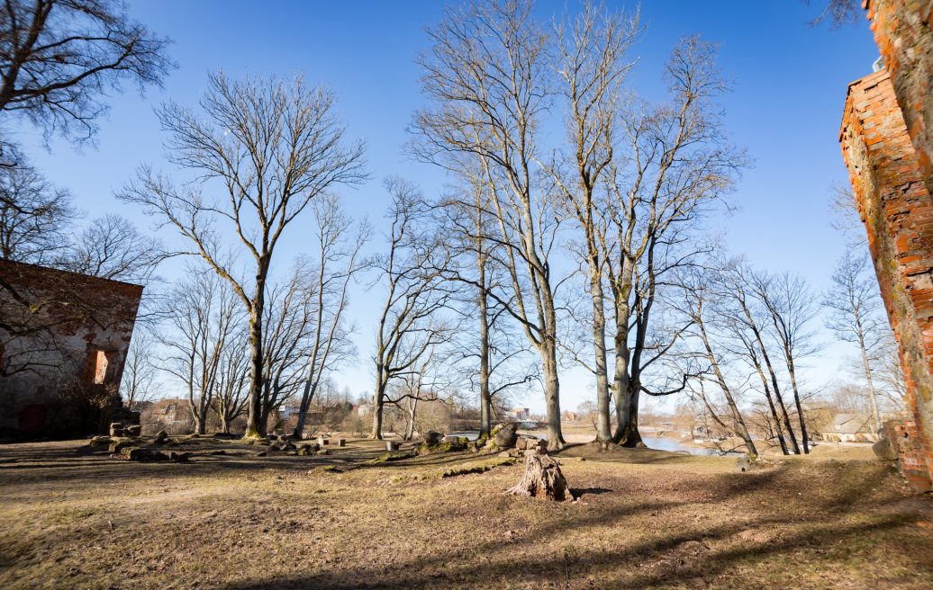 view from Grobiņa archaeological ensemble