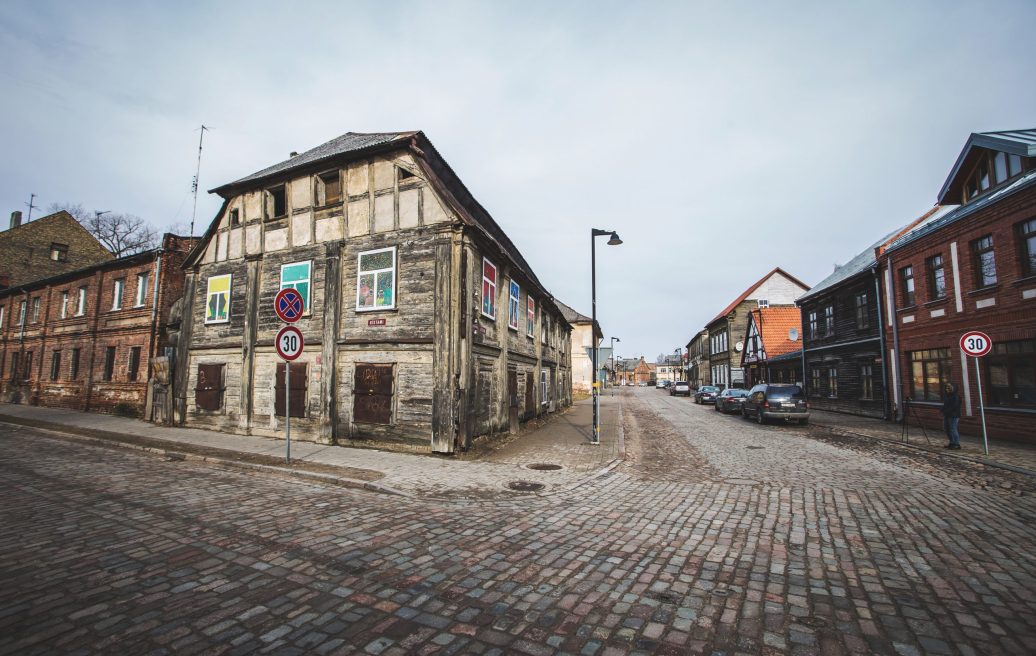 Jelgava Old Town block before construction