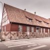 The restored guest house of Mrs. Hoyer from the street view