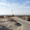 A trail through a gray dune in the south-western district of Ventspils