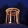 Izgaismots Paviljons – Rotonda ziemās tumšajā laikā