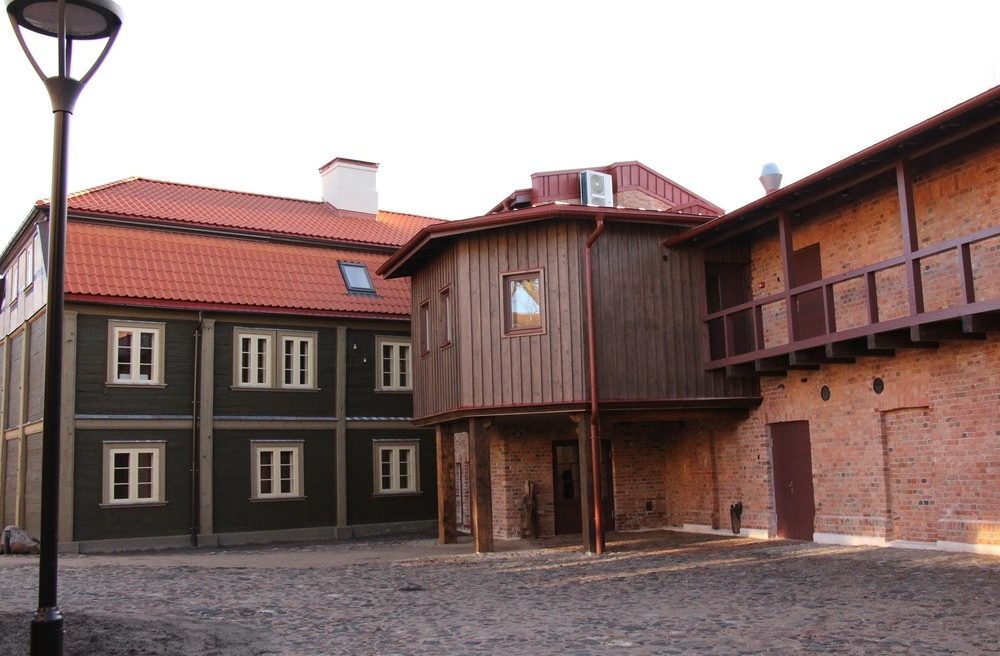 Jelgava Old Town house from the street view