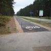 The “Ventiņi-lībieši” Cycle and Foot Path stop sign