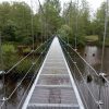 A bridge that leads from one side of the Irbes river to the other