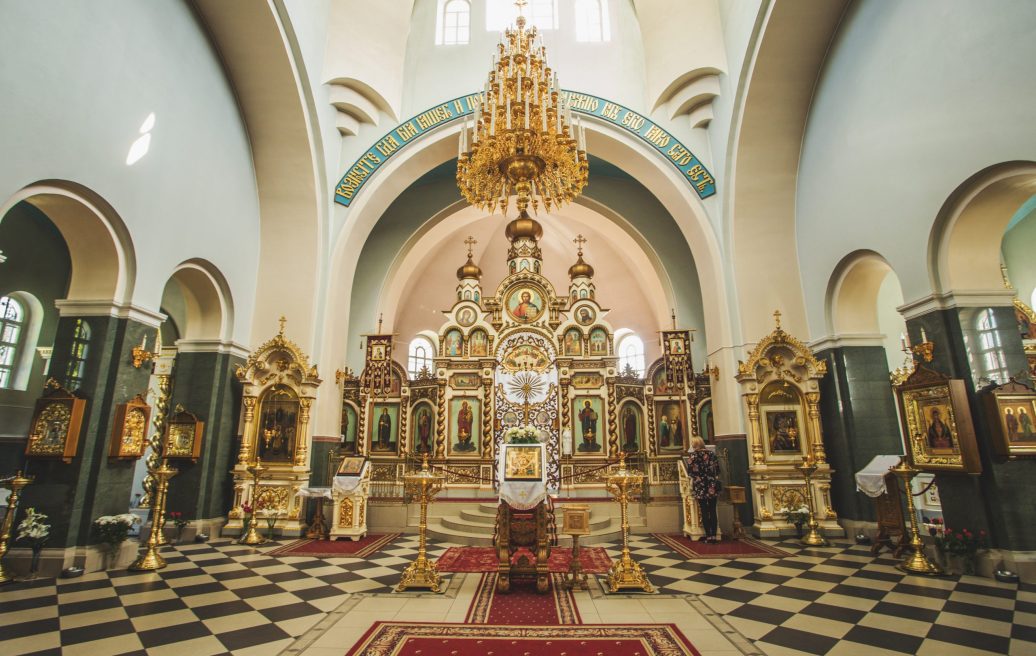 Altar of the Jelgava’s Orthodox Cathedral of St Simeon and St Anna