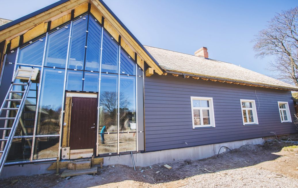 The Kolka Livonian Meeting House Hall during reconstruction