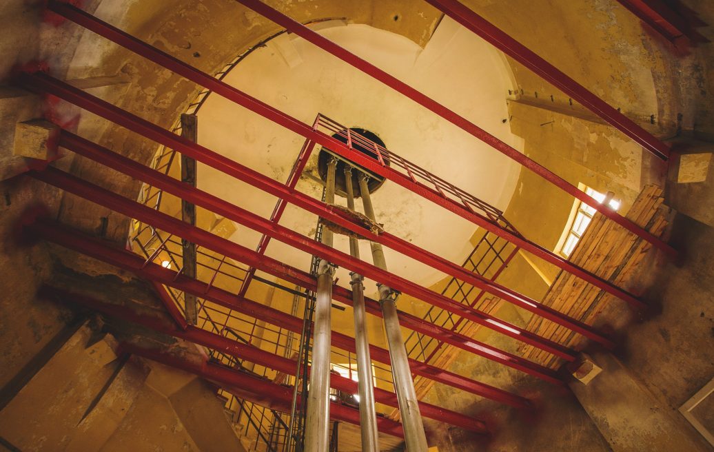 The ceiling of the Kemeri water tower