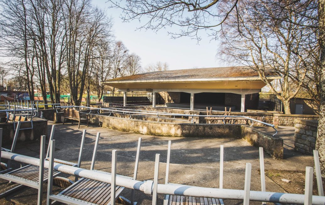 The Pūt, vējiņi! Concert Garden in Liepaja before reconstruction