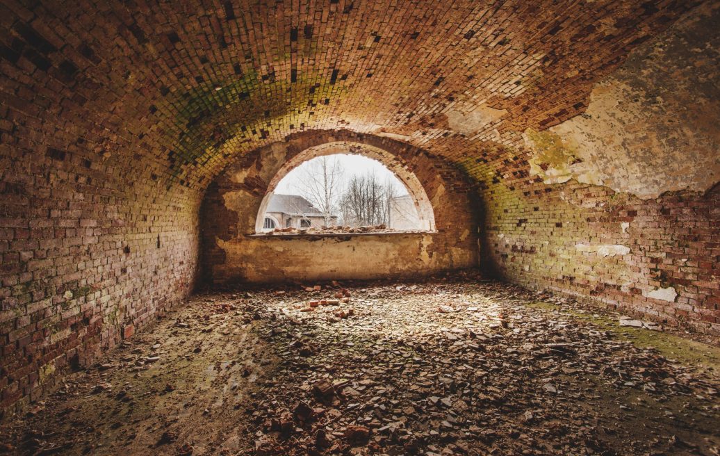 Daugavpils fortress inside before restoration