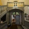 St. Valmiera Simon's Church-entrance door, stairs and news stand