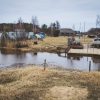 Carnikava fishing village with a boat dock