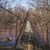 The tiled Footbridge over the Irbe river