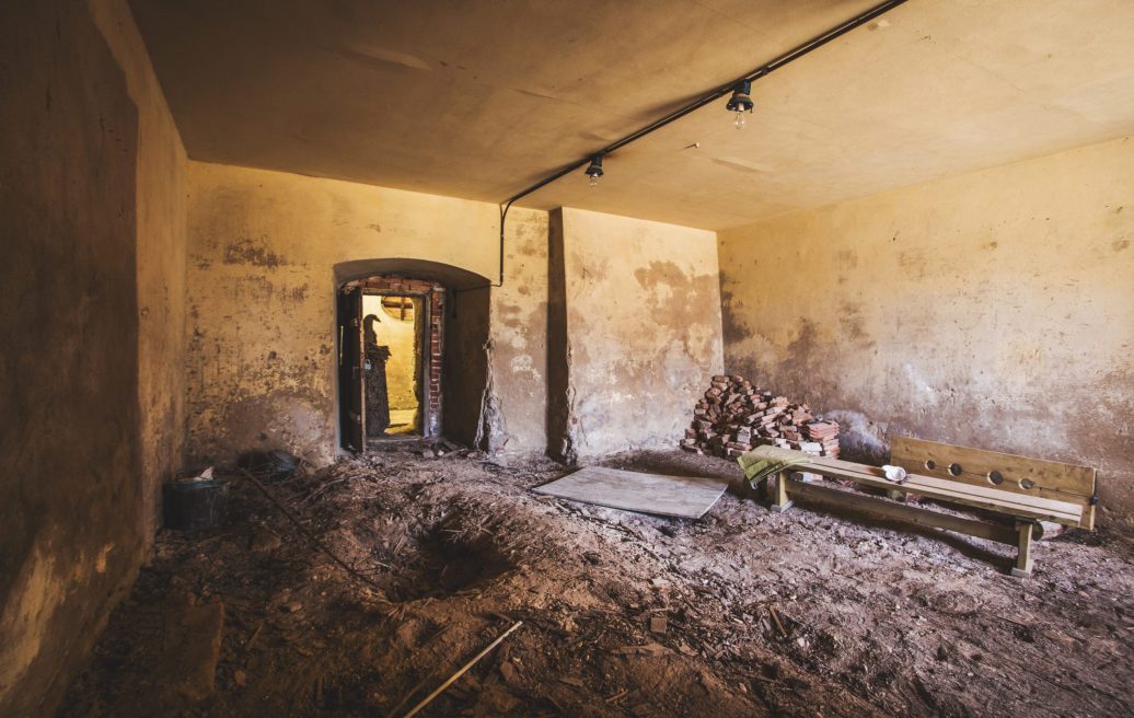 Ruins of Dundagh Castle in the room