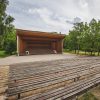 Saulkrasti Neibades park stage before improvement works