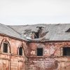 The collapsed roof of the Daugavpils fortress