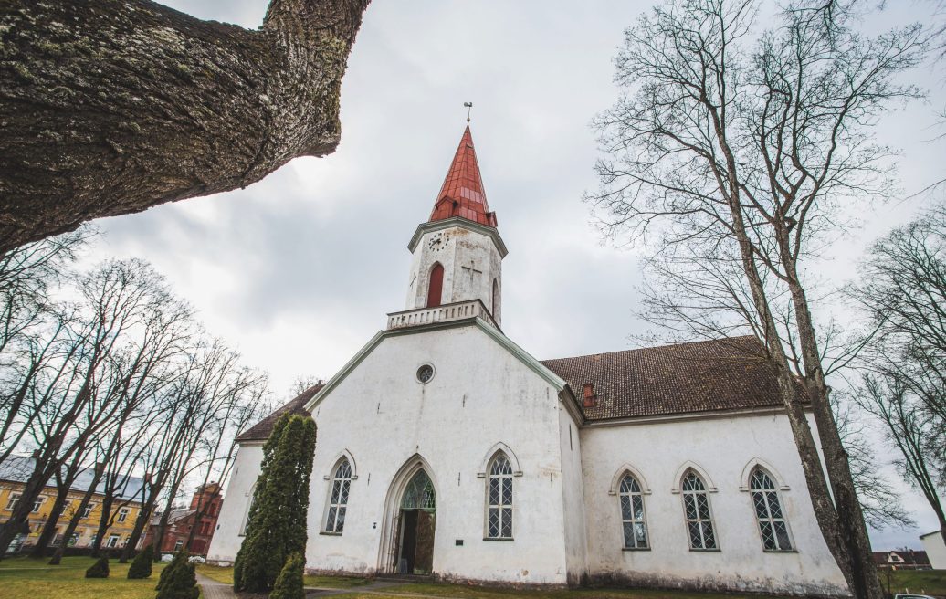 Smiltene Evangelical Lutheran Church from the outside, before renovation