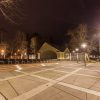 Melluži stage under night lighting