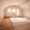 The floor of the Daugavpils fortress is covered with tiles