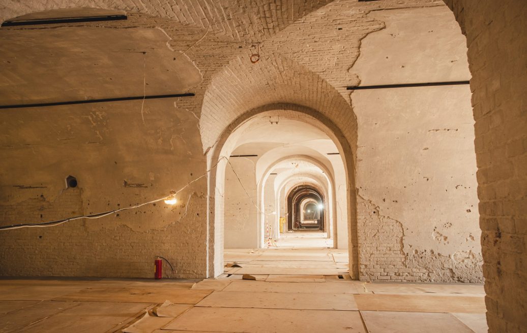 Daugavpils fortress during reconstruction works