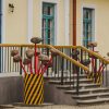 Firks-Pedvāle manor stairs leading to the entrance