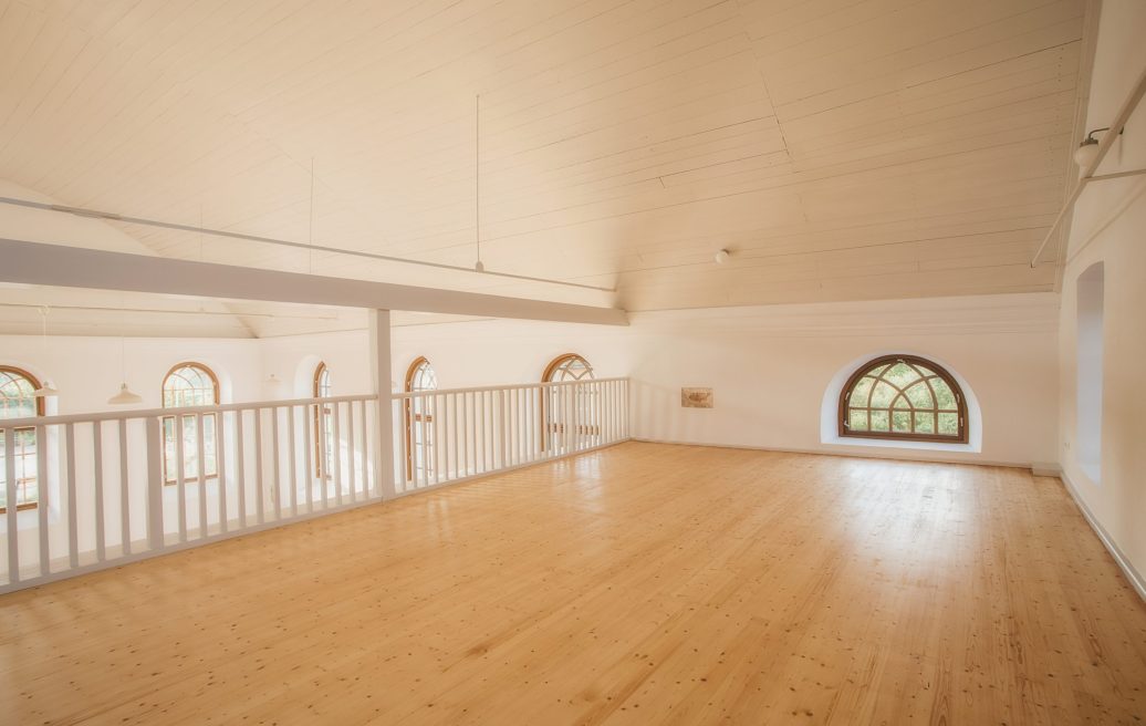 The renovated second floor of the Sabile Makslas Culture and Tourism Center