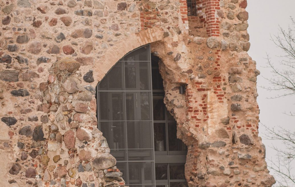 The newly built entrance door of Dobeles Castle