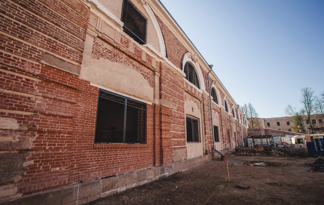 Daugavpils fortress during reconstruction works