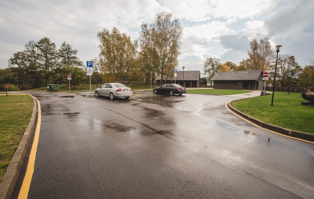 Car parking for visitors of the Carnikava Local History Centre