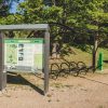 Āraiši Lake Castle Archaeological Park bike shed, Āraiši map