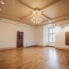 Dundaga Castle renovated room with chandelier