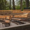 Saulkrasti Neibade park stage benches