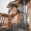 The newly built stairs of Dobeles Castle are for visitors