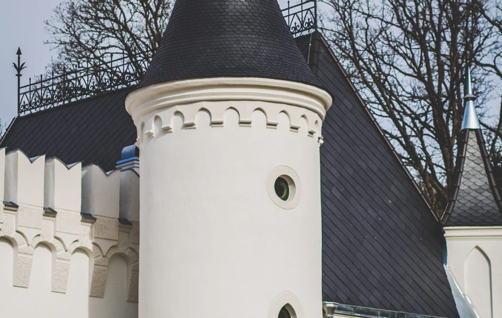 The tower of Stamerien Castle after restoration