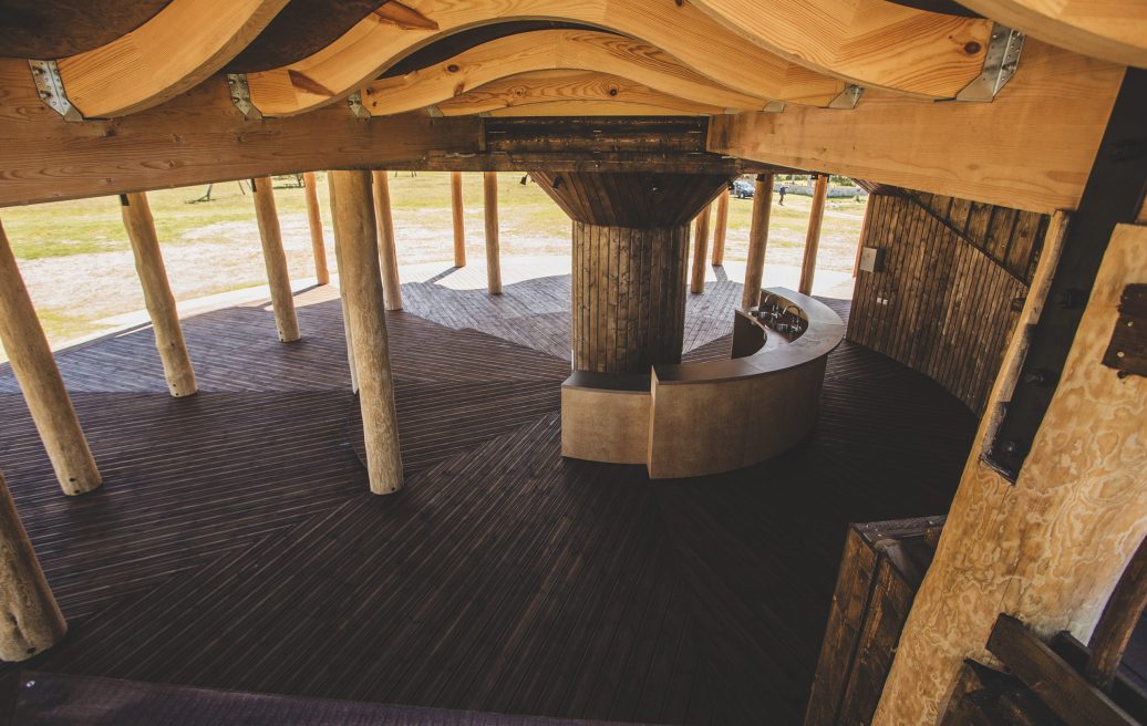 Open-Air Concert Hall “Vējturu nams” building from the inside