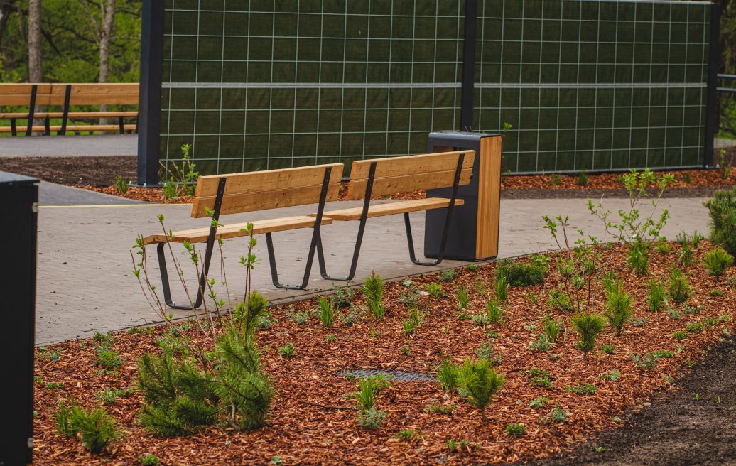 Benches in Saulkrasti Neibade Park