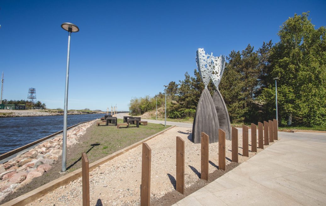 The Pāvilosta Flood Protection Structure – Promenade. Resting Area With Picnic Area.