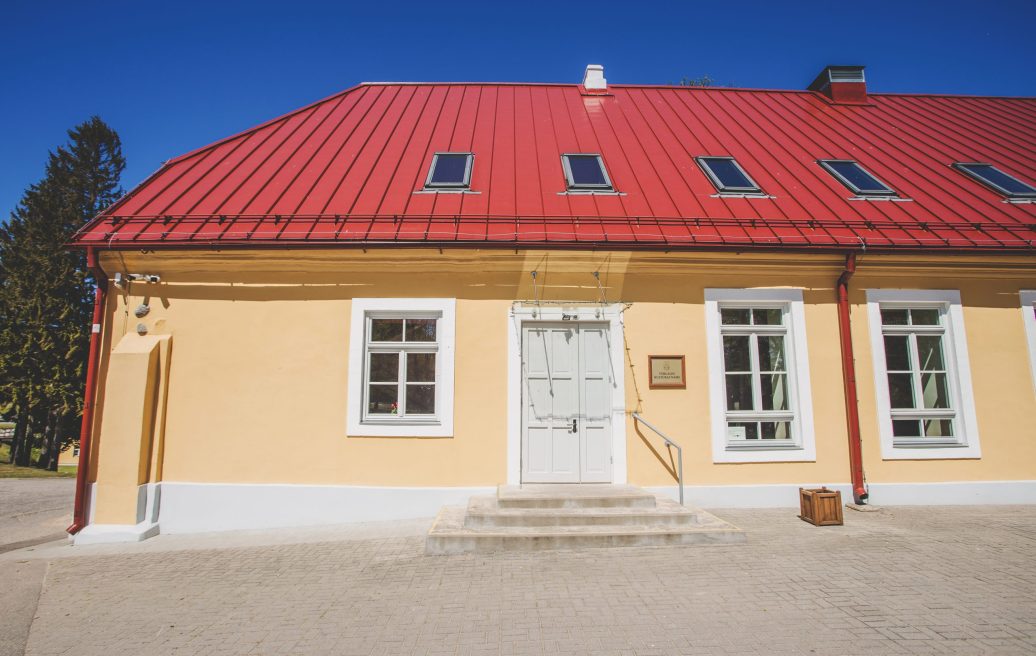 Entrance to the Vērgales manor complex