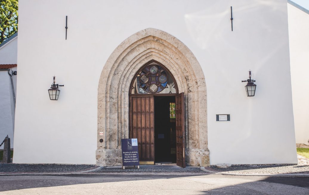 St. John’s Church in Cēsis entrance door