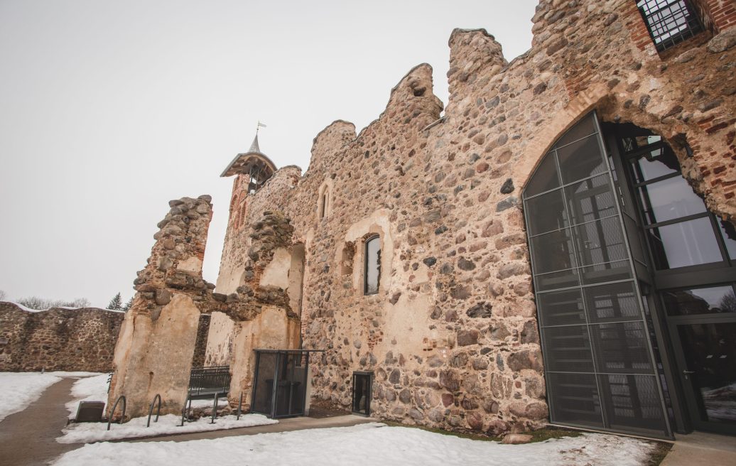 Dobeles Castle building close-up