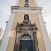 Close-up of the entrance doors of the restored Liepāja Holy Trinity Cathedrals