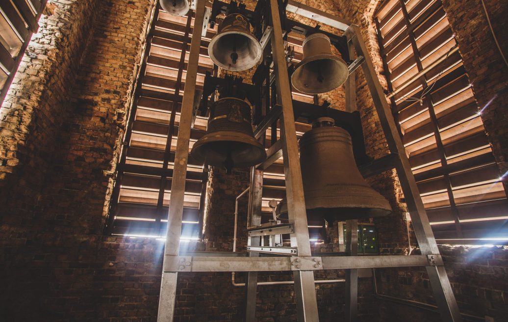 The five bells of the Roman Catholic Cathedral of the Immaculate Virgin Mary