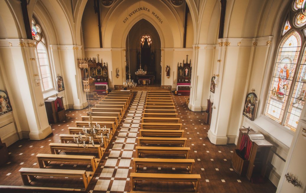 Inside the Roman Catholic Cathedral of the Immaculate Virgin Mary