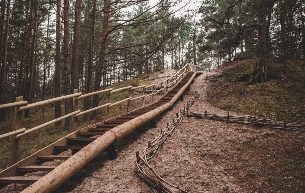 Bernati nature trail stairs