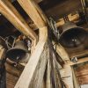 St. Valmiera Simon's church bells close-up