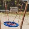 Engure Beach Park swings in the sand in the recreation area