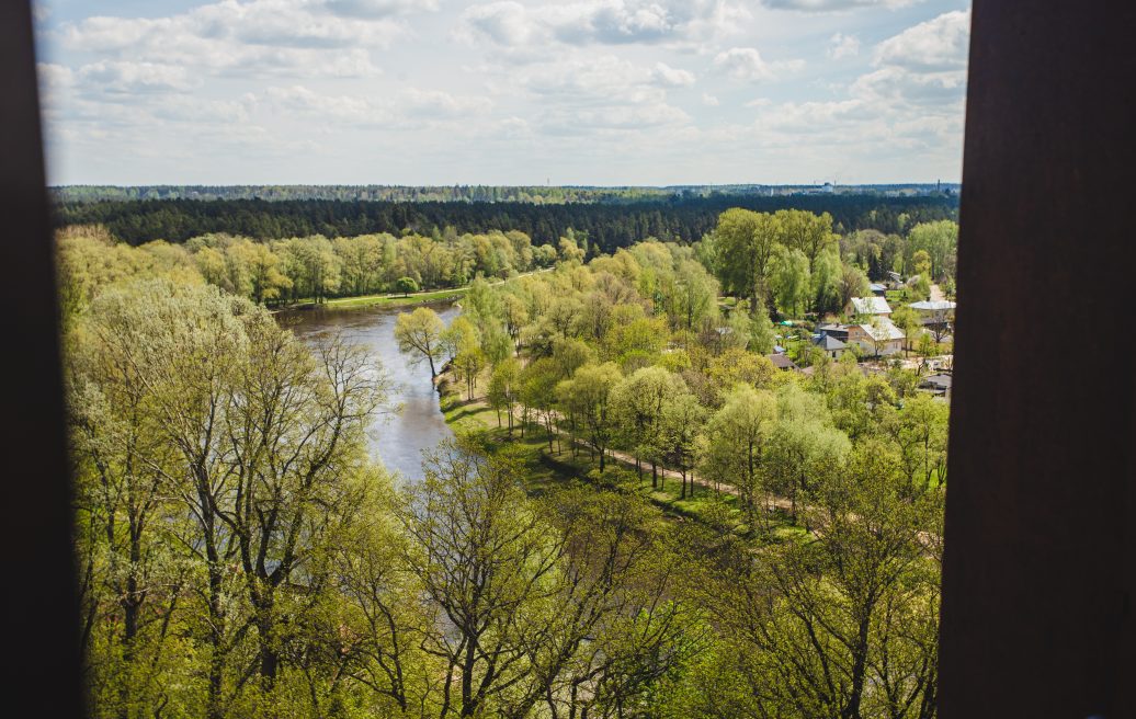 St. Valmiera Simon's Church - a view of nature