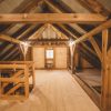 Ungurmuiža attic with wood finish after renovation