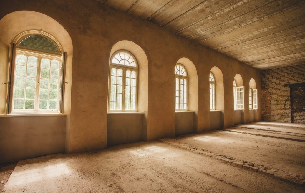 The inside of the Preiļi manor complex