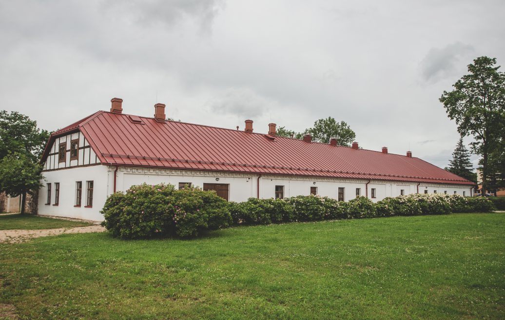 The Crafts House of the Krāslava Castle Complex in the landscape