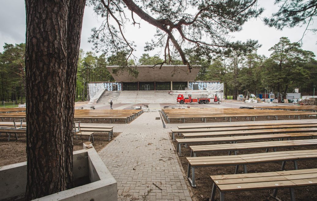 Reconstruction of the Salacgriva Fishermen's Park stage